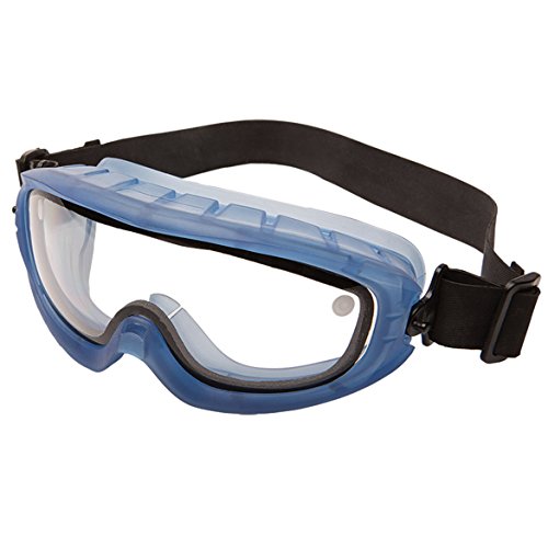 Bollé Safety Bolle Safety Atom Duo Dual Lens Safety Goggles, Blue Frame, Clear Lenses