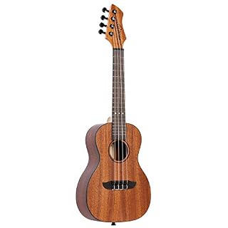 Ortega Guitars Ukulélé Concert acoustique – modèle gaucher – Série Horizon – tête inversée – Acajou, Okoumé (RUHZ-MM-L) - Les Beatles, Paul McCartney, John Lennon, RIngo Starr, George Harrison