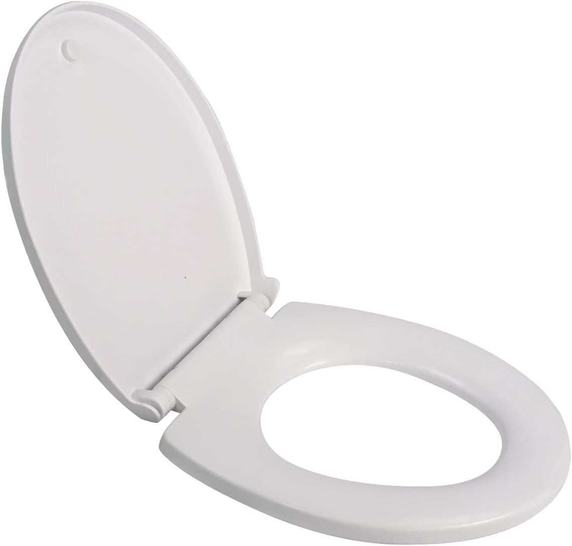 Lesolar Toilet Seat with Soft Close Quick Release No Slam Toilet Seat