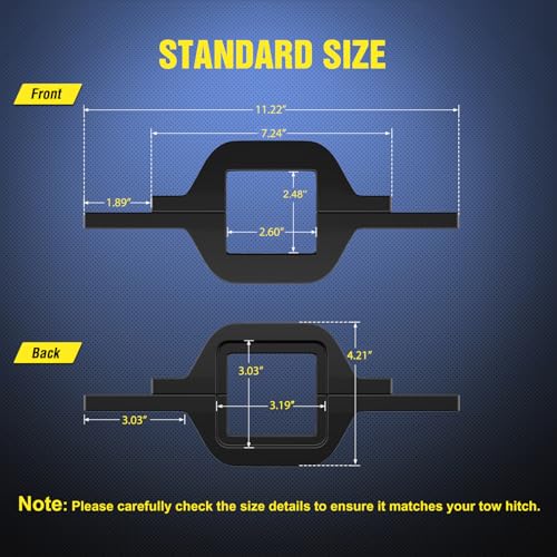 Image of Nilight Tow Hitch Bracket 2 inch Universal Mounting Kit Reverse Road LED Work Light for Truck SUV Trailer RV