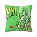 Federa per cuscino Yoshi 18 x 18 pollici moderna federa decorativa quadrata per divano letto auto soggiorno