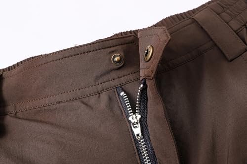 Cromoncent Men's Casual Stretch Straight-Fit Cargo Hiking Outdoor Jogger Pants Pockets3