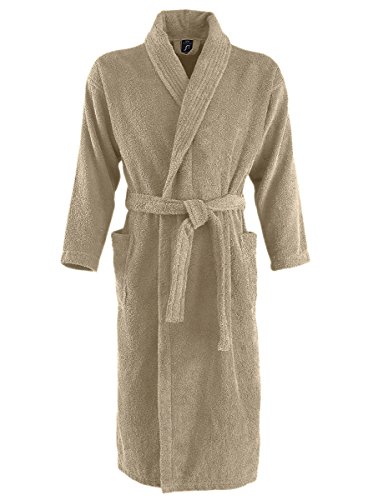 Peignoir col châle 100% coton Sol'S Palace le luxe du linge d'hôtel chez soi