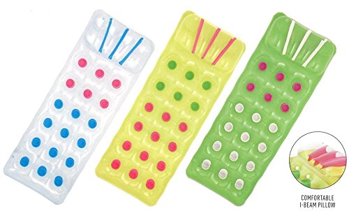 浜辺で快適リラックス ビーチベッドラウンジ 浮き輪 浮き袋 188×71cm ホワイト 41690