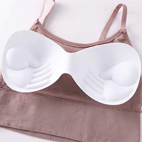 KESYOO Top esportivo respirável com decote em V, kit com 3 peças, roupa íntima fitness feminina (tam