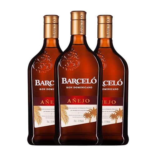 Ron Barceló Añejo 70 cl (Caja de 3 Botellas de 70 cl)