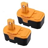 Powerextra 3500mAh Ryobi 18V Replacement Battery Compatible with Ryobi ONE+ Ryobi P100 Ryobi P101 Cordless Power Tools Ryobi 18V Battery(2 pack)
