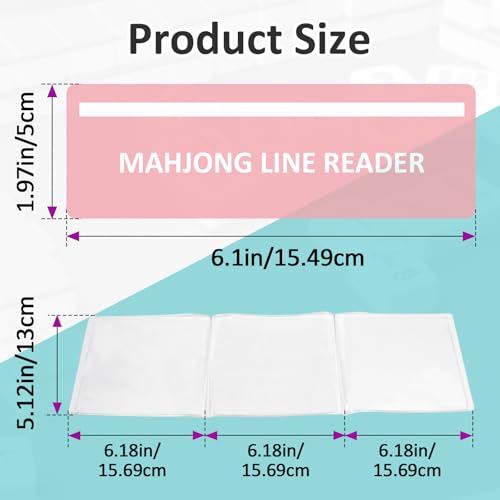 Set de 10 fundas y posicionadores para cartas Mahjong miniatura 3