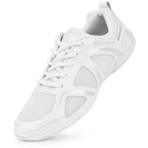 Image of CADIDL Cheer Shoes for Women Black Cheerleading Athletic Dance Shoes Girls Flats Tennis Walking Sneakers