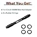 MUQZI Bicycle QR Adapter 12 to 9mm Front Wheel Hub Adapter 100mm Thru Axle Hub Quick Release for Mountain Road Bike, Black
