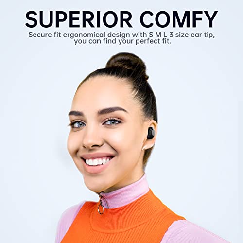Active Noise Cancelling Wireless Earbuds Picun V5.0 Bluetooth Headphones Touch Control Premium Hifi Stereo In-Ear Wireless Headphones With Hd Mic, Ipx5 Waterproof, Mono/Twin Mode For Sport Workout Gym #TOP2