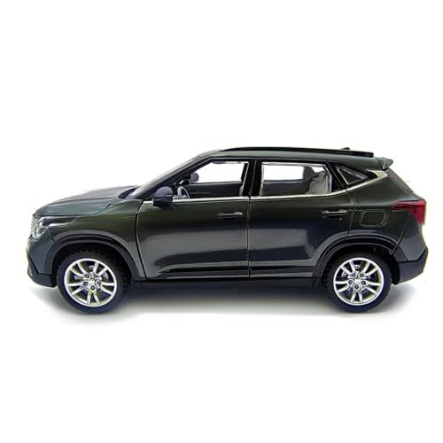 Image of Amisha Gift Gallery Diecast Plastic Toy Car 1:36 Scale | Pull Back Action | Openable Doors | Made in India | SUV Model Car | Mini Collectible Toy for Kids & Boys | Kia Style | Seltos Inspired Design