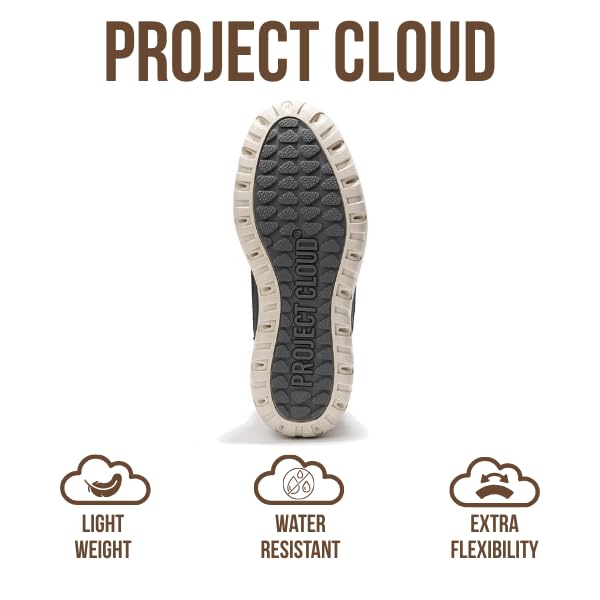 Image of Project Cloud 100% Genuine Leather Womens Snow Boots- Genuine Leather Waterproof Memory Foam Insole and Non-Slip Winter Snow Boots For Women Footwear - Outdoor Shoes (Leonora)