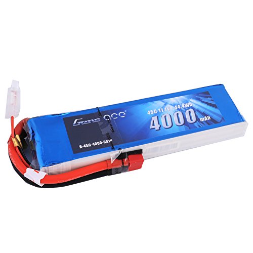 Gens ace 11.1V 4000mAh 3S 45C LiPo Battery Pack Deans Plug for Align