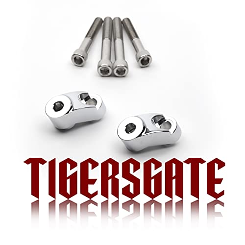 TIGERSGATE ウインカーステー 39mm-49mm フロントフォーク ハーレーバイク用 スポーツスター FXR ダイナ モデル クロームメッキ