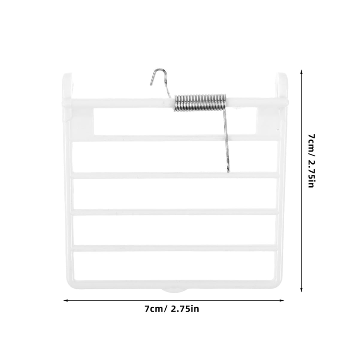Gatuida 5 Unitá Porta per Gabbia Uccelli Bianco in Plastico con Molla, Design Ergonomico Facile da Installare, Accessori per Uccelli per Gabbie Piccole