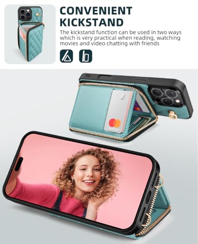 Coque iPhone 16 Pro avec blocage RFID et béquille support intégrée étui portefeuille complet - 4