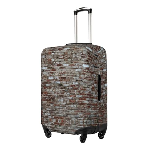 Brick Red Stone Print Luggage Suitcase Cover Protector Luggage Washable Covers With Concealed Zipper2