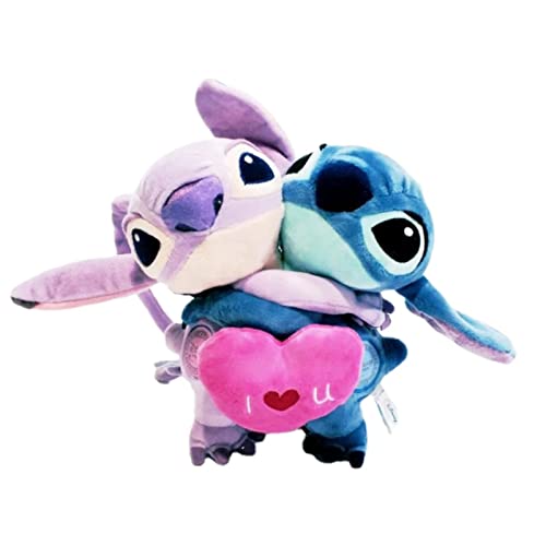TYOKGE Lil|o & Stit|ch Peluche Stit|ch Ange Couple Amour Peluche Douce Poupée Enfants 20cm