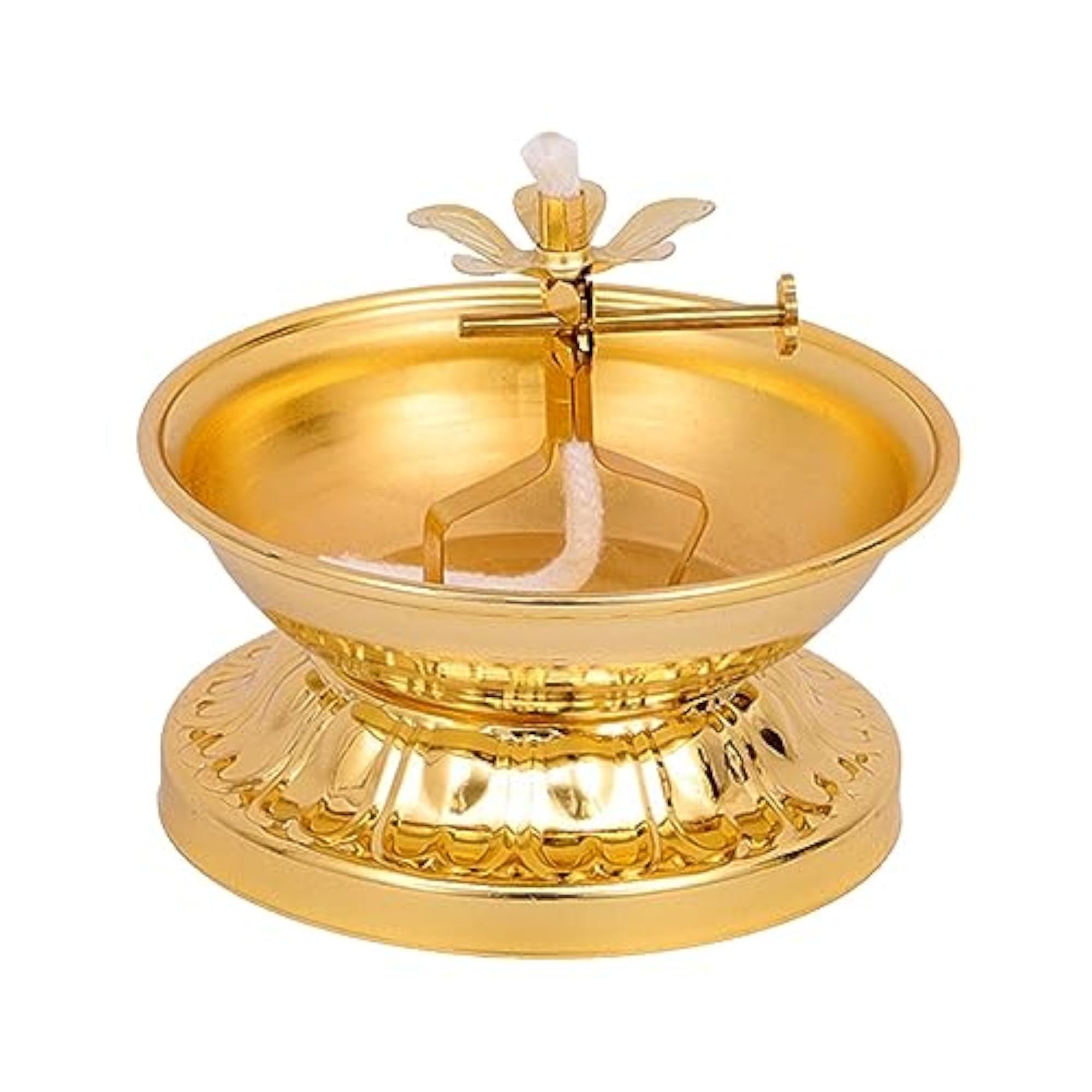 Alloy Ghee Lamp Holder Meditation Tea Light Holder