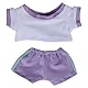 niannyyhouse 10 cm 15 cm 20 cm Plüsch Puppe Kleidung Kontrast T-Shirt Hosen Sportbekleidung Set Weiche Gefüllte Plüsch Spielzeug Dress Up Zubehör (a10, 20cm)