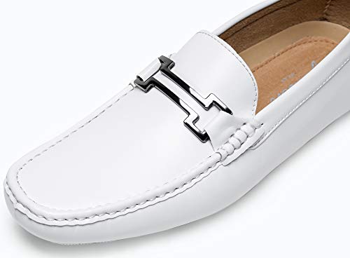 Image of Jousen Men's Penny Loafers Casual Driving Slip On Shoes | Rubber Outsole Soft Lightweight Moccasins Daily Business Wedding Office Travel Boat