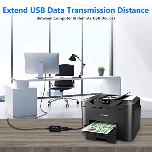 Image of 20M Active USB 2.0 Cable Male to Female Active Extension /Repeater Cable, Data Transfer Cord Compatible with Printer, Camera, Webcam