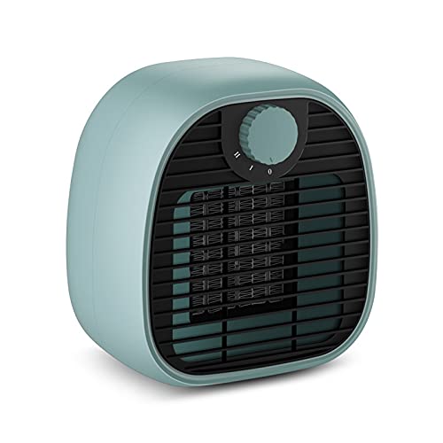 Mini Calefactor Cerámico ,termoventilador,calentador portátil,silencioso y seguro, protección contra sobrecalentamiento de vueltas, termostato automático, para el hogar con mascotas / niños, blanco Cover