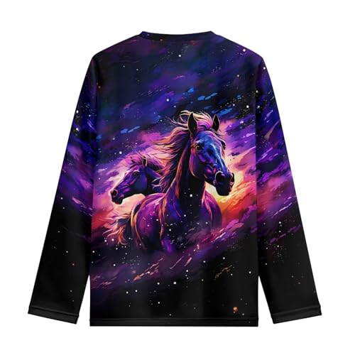 Girls Long Sleeve Shirts Soft Crewneck Long-Sleeve T-Shirts Cute Basic Tees for Girl's Aged 3-16 Years2