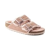 Decksohle: Lammfell BIRKENSTOCK Arizona Shearling Veloursleder Damen Pantolette, Größe:40 EU