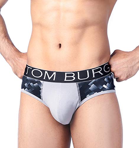 Image of TOM BURG Regular Cotton Designer Casual Smooth & Comfortable Brief for Men (Pack of 2)