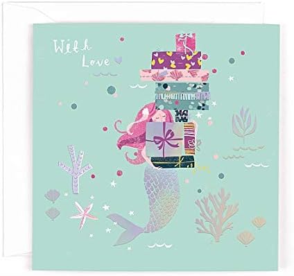 Hotchpotch Mermaid with Presents Greeting Card - Birthday Card