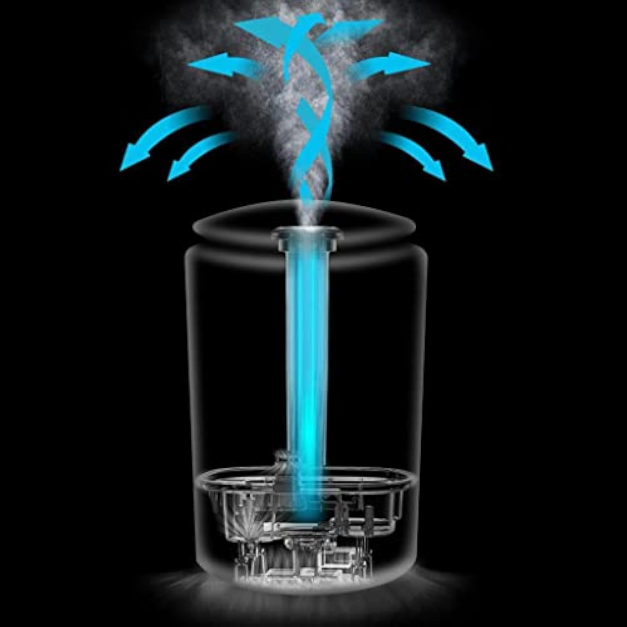 Retail USB Essential Diffuser Air Humidifier with 260ml Tank