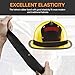 Dairrr Fuuu Firefighter Helmet band, Fire Helmet Rubber Strap, Heavy Duty Firefighting Hat Bands for Most Fire Helmets or Hard Hats, Holding Firefighting Tools Accessories, Black, 3 Pack