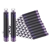 Instruction: Pour l'installation, retirez le capuchon, le corps du stylo et le convertisseur. Alignez délicatement l'extrémité étroite de la cartouche avec la pointe du stylo et appuyez fermement jusqu'à entendre un déclic. Après installation, secouez légèrement le stylo pour favoriser l'écoulement de l'encre et commencer à écrire.