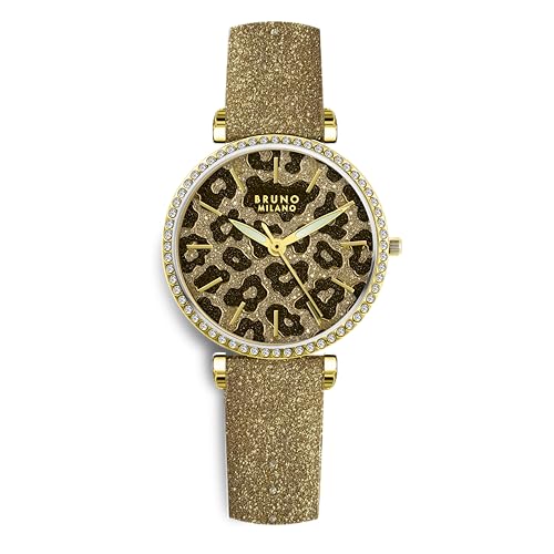 Image of BRUNO MILANO Fashion Forward Diamond Studded Bezel Watch with Added Sparkle for Women and Girls
