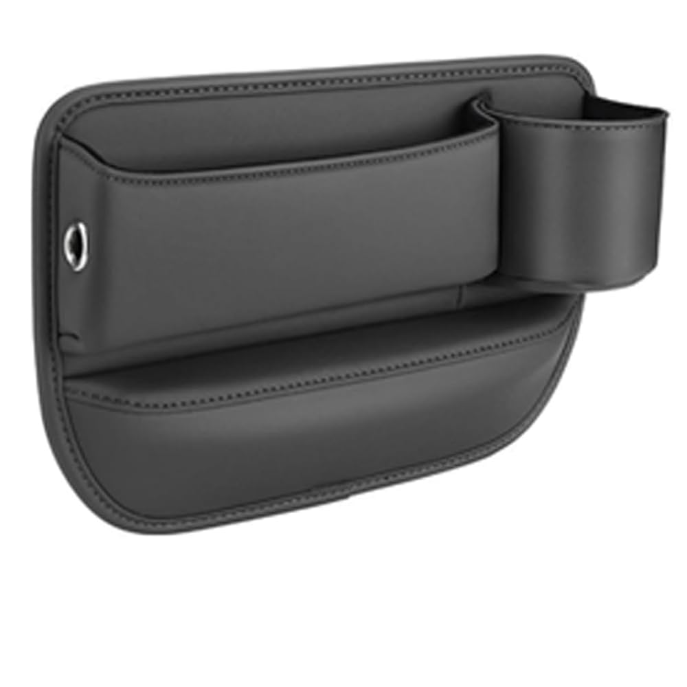 LUUXWPFZ Car Seat Gap Filler Organiser, for Audi A4 B5/A4 Quattro/A4 Avant/A4 ES/A5 S/A5 B8/A6 Sportback Car Gap Storage Box Seat Side Pocket Catch Leather Console Slot Tray Crevice Caddy Holder