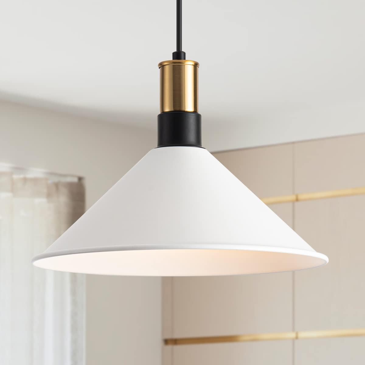 simigle 12" Barn Pendant Lamp Industrial Pendant Light Fixture Metal Vintage Hanging Light for Kitchen Island Restaurant Lighting E26 - - 