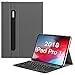 Produktbild Fintie Tastatur Hülle für iPad Pro 11 Zoll 2018 (Kompatibel mit 2. Gen Pencil, kabelloser Ladefunktion) - Ultradünn Schutzhülle mit magnetisch Abnehmbarer Bluetooth Tastatur [ QWERTZ ], Himmelgrau