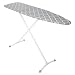 HOMZ Steel Ironing Board Contour Grey & White Cover, Grey Lattice