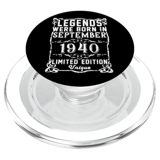 Cumpleaños Septiembre 1940 Edición Limitada Regalo Vintage PopSockets PopGrip para MagSafe