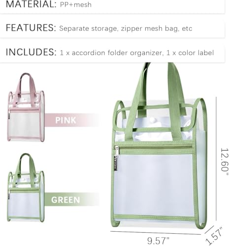 Image of Vertical File Folder Multipurpose Lightweight Mesh Pocket Document Organizer Pink | Files & Supplies | Filing Storage & Binding | Office Supplies | Office (Pack of 1)