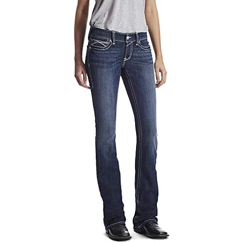 Ariat Women's R.E.A.L. Low Rise Stretch Rosy Whipstitch Boot Cut Jean