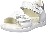 Obermaterial: Leder Geox Baby-Mädchen B ALUL Girl Sandal, White/Silver, 23 EU