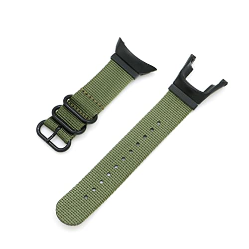 Demupai Bracelet Compatible avec Suunto Ambit 3/2/2S/2R/3 Sport/3 Run/3 Peak,Bande de Remplacement Ajustable en Nylon Tissé (Armée Verte)