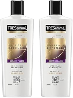 Hair Fall Defence, Fresh Conditioner, 190 Millilitre, For Longer, Stronger Hair, With Keratin Protein, Deep Conditions Damaged Hair, For Men & Women (Pack Of 2)