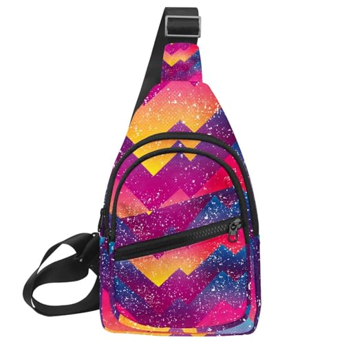Mochila geométrica grunge para tus viajes y rutas de senderismo urbanas