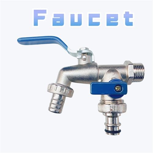 Conector divisor de agua de doble cabezal para manguera de jardín, junta de grifo de agua