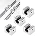 Adfaga 4PCS SBR10UU Linear Guide Bearing Slide Block High Precision Aluminum Alloy Ball Bearing Slider for CNC Machine Tools Industrial Automation