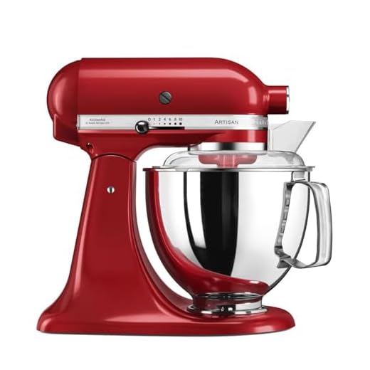 KitchenAid Keukenmachine - Artisan - Keukenrobot met 5 accessoires en 2 kommen uit roestvrij staal - 4,8 L en 3 L - Kantelbare kop - 300 W - Keizerrood
